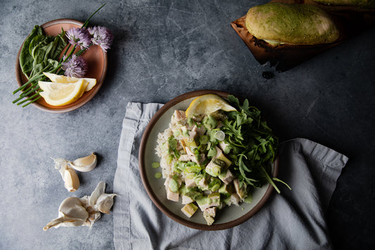 Alder Planked Green Goddess Chicken