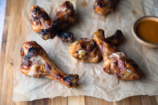 Apple Smoked BBQ Drumsticks