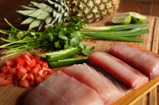 Pineapple Fish on an Alder Grilling Plank