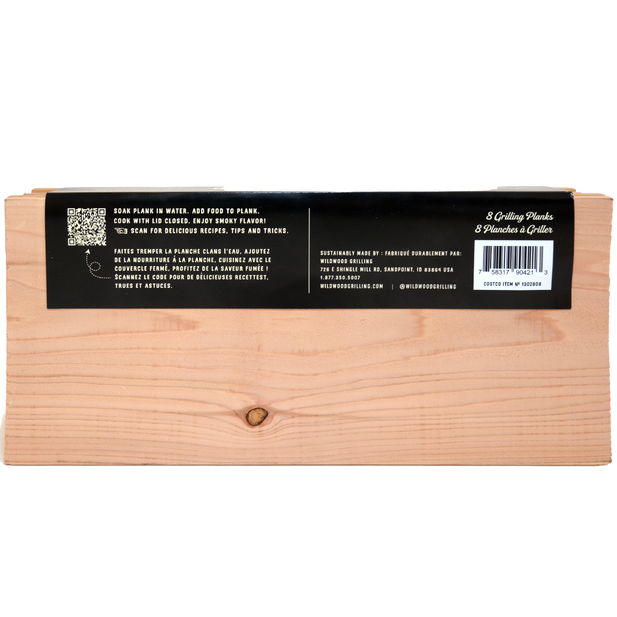 Western Red Cedar Grilling Planks - 7" x 15" - King Salmon Sized (8-Pack)