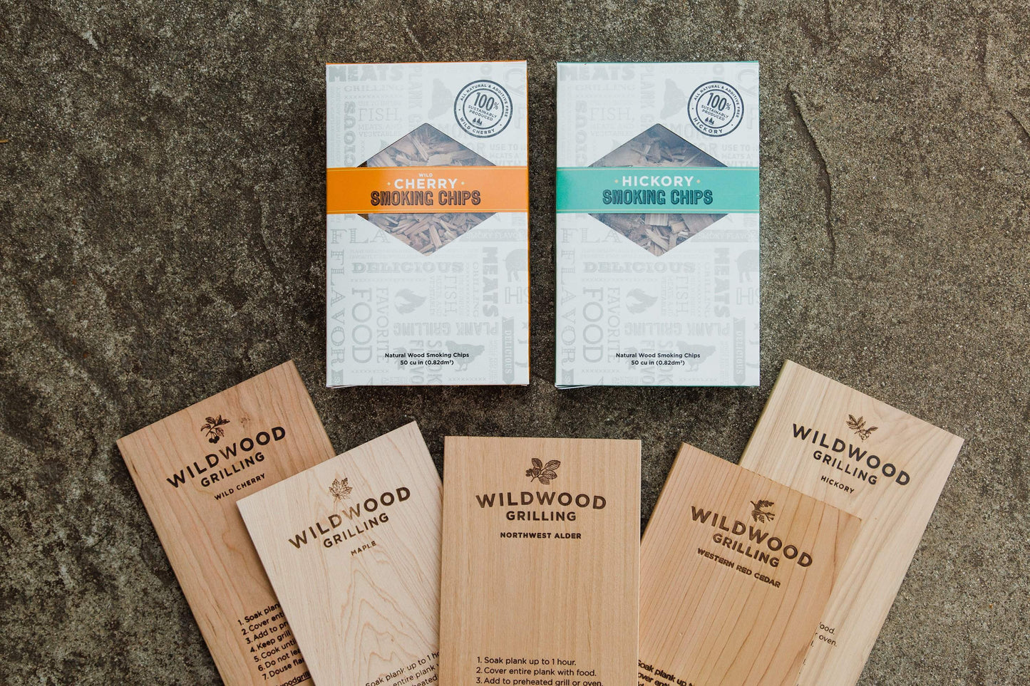 Grilling Gift Set - Grilling Planks + Smoking Chips Sampler