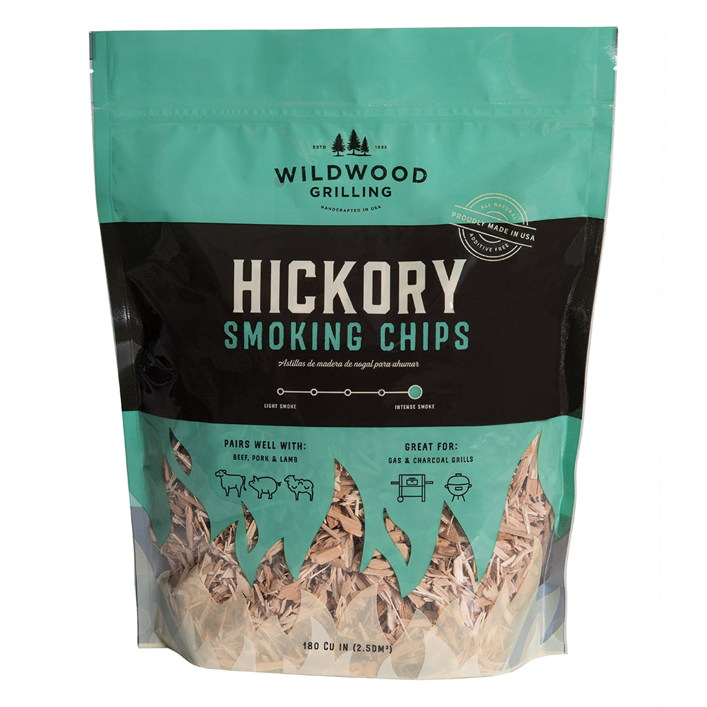 cigarette chips All-Natural Hickory Flavored Grilling and Smoking ensuring a hearty smoke that imparts a distinctive Premium Smoking Chips - Coarse