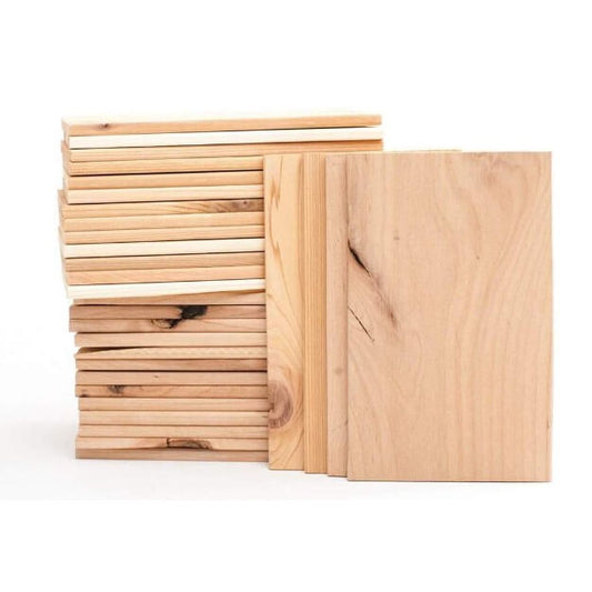 Pacific Northwest Blend: Cedar/Alder Grilling Planks - 5x8" 30 Pack