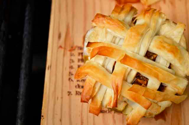 Apple Pie on Cedar Plank