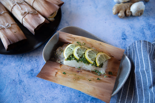 Grilled Ginger Cilantro Cod