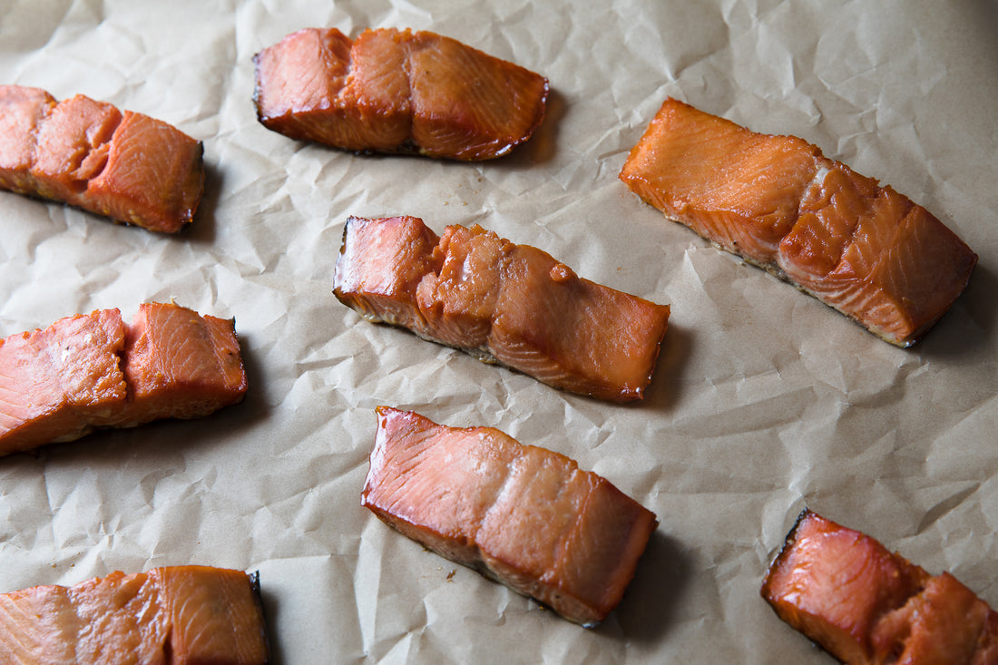 Maple Smoked Candied Salmon