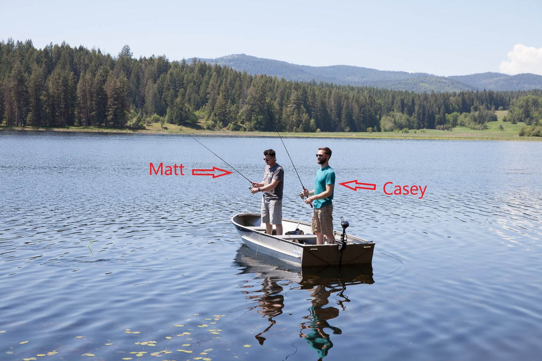 Matt and Casey Fishing