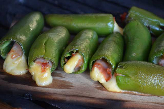 Maple Plank Grilled Jalapeno Poppers