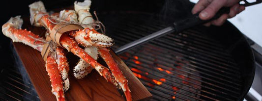 Cooking King Crab Legs on Cedar Plank