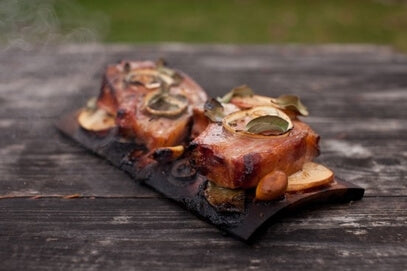 Maple Plank Pork Chops
