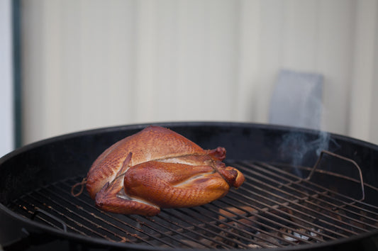 Smoked Pheasant on Charcoal Grill