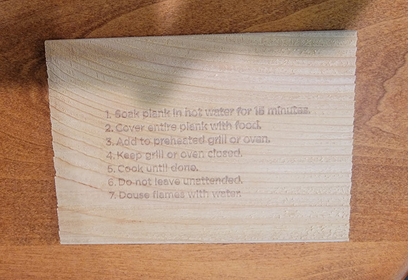 Wildwood Grilling 50-Pack 4.75” x 6.75” Western Red Cedar Grilling Planks  for Salmon, Seafood & Individual Portions