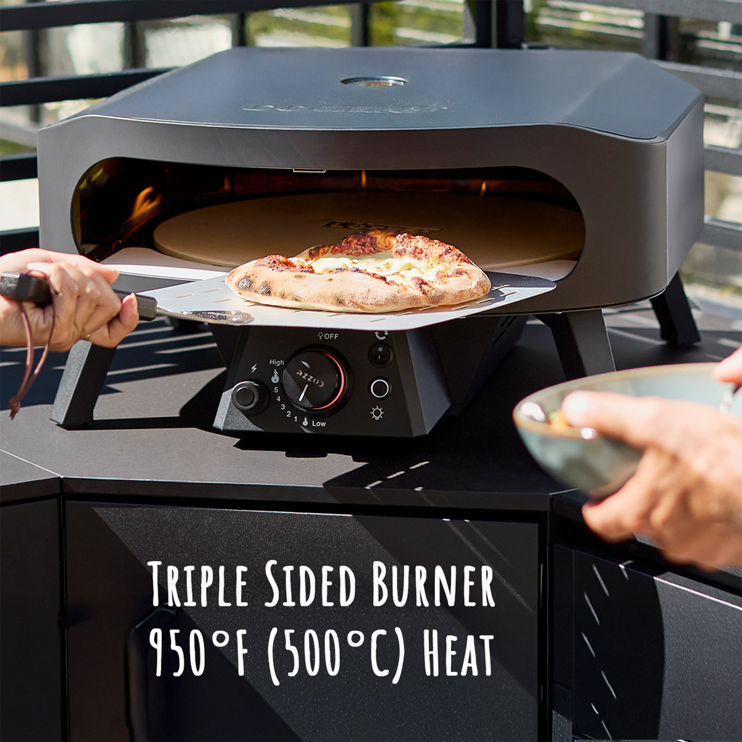 Schwank Grills Cozze Gas Pizza Oven - with Rotating Pizza Stone