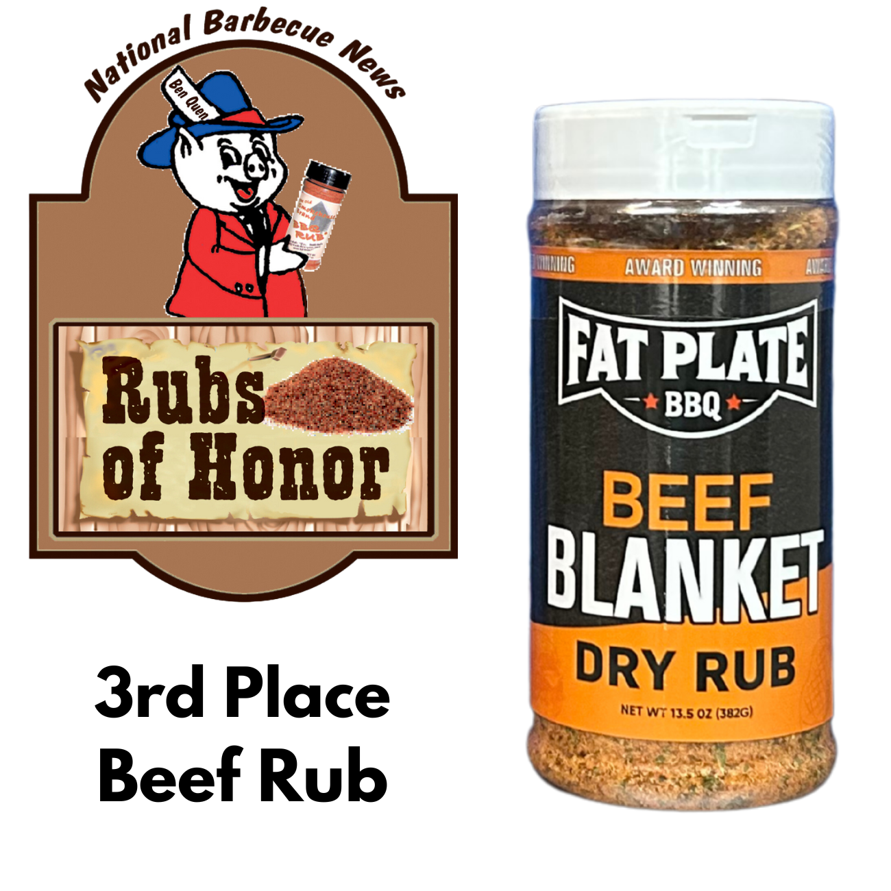 Fat Plate BBQ Beef Blanket Rub
