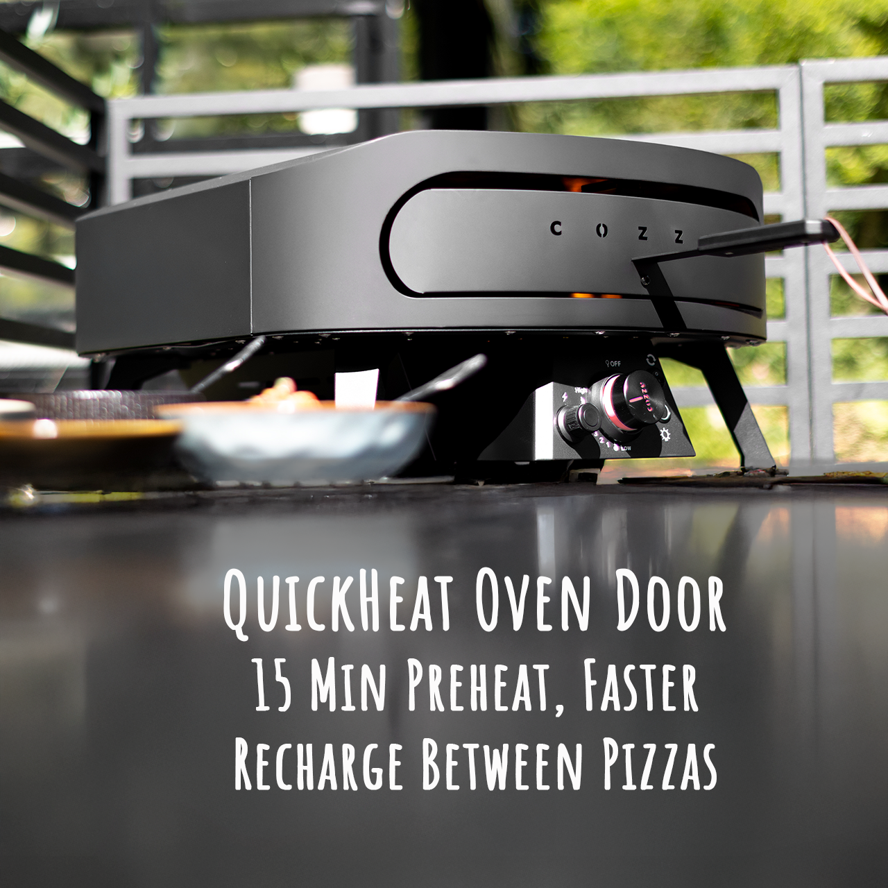Schwank Grills Cozze Gas Pizza Oven - with Rotating Pizza Stone