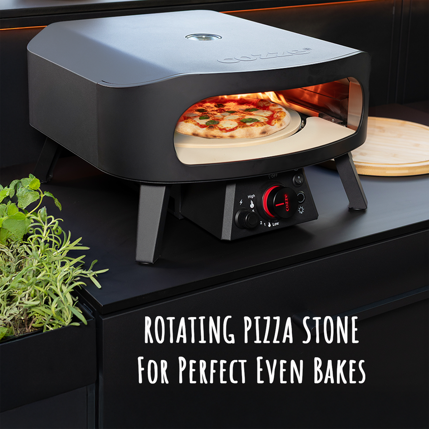 Schwank Grills Cozze Gas Pizza Oven - with Rotating Pizza Stone