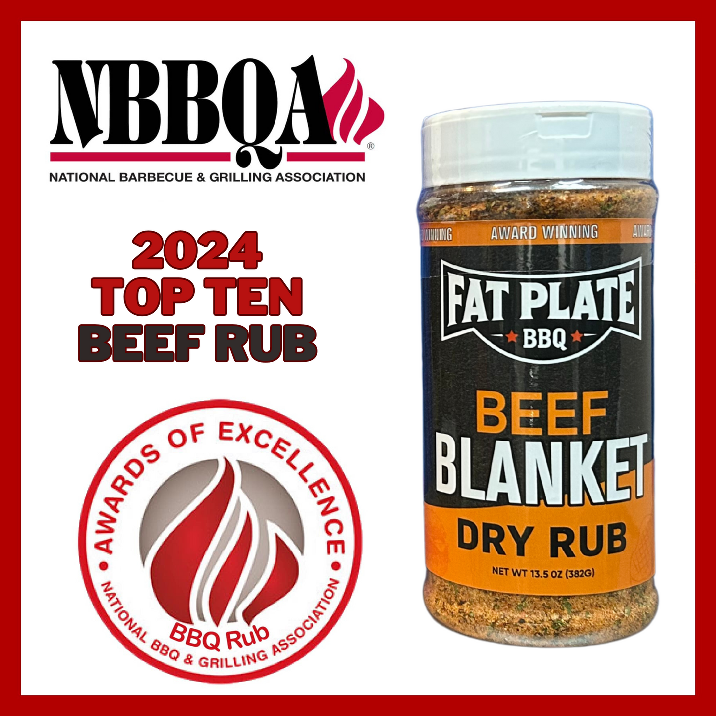 Fat Plate BBQ Beef Blanket Rub