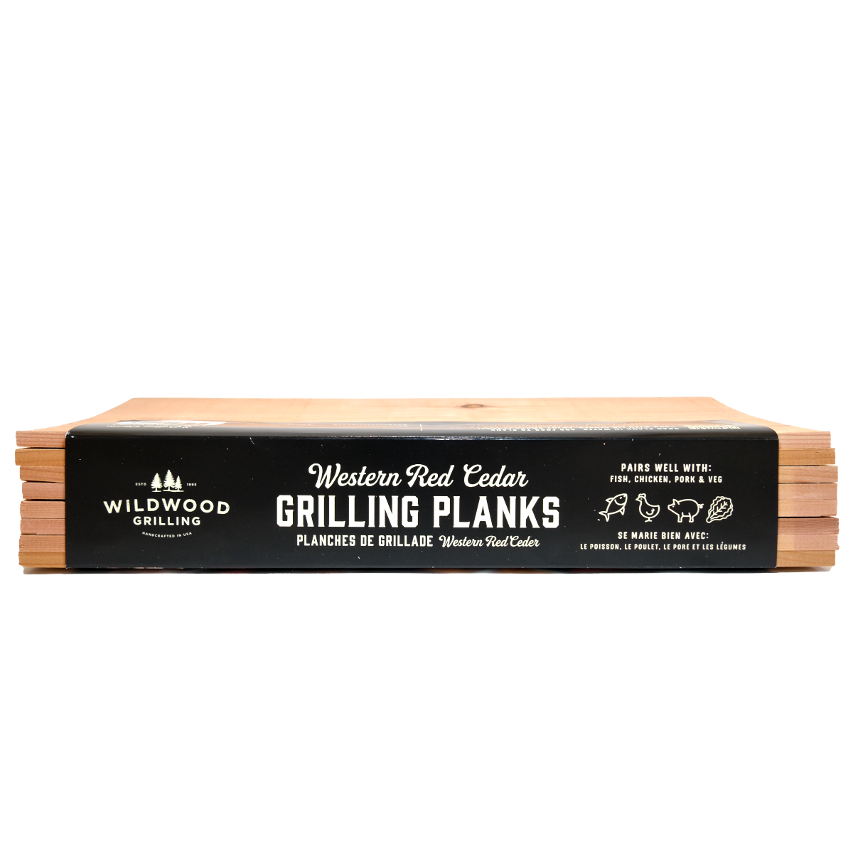 Western Red Cedar Grilling Planks - 7" x 15" - King Salmon Sized (8-Pack)