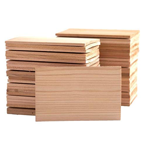 Wildwood Grilling 50-Pack 4.75” x 6.75” Western Red Cedar Grilling Planks  for Salmon, Seafood & Individual Portions