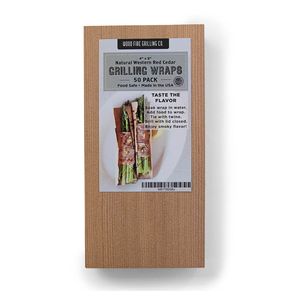 Cedar 4x8" Grilling Wraps - Bulk 50 Pack