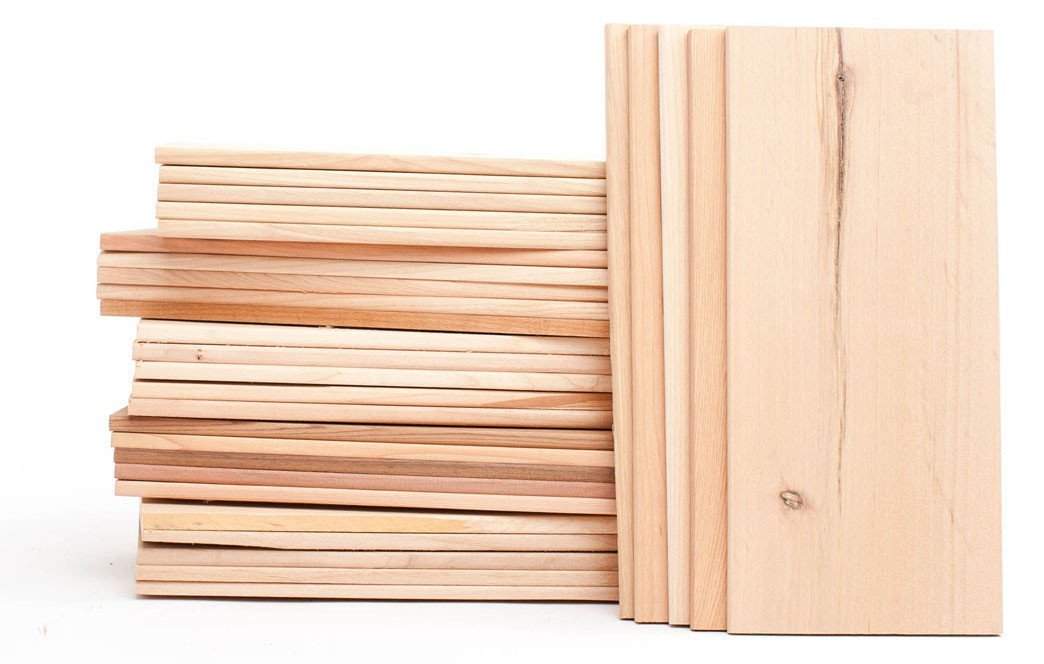 cedar alder maple hickory cherry wood smoke grilling plank