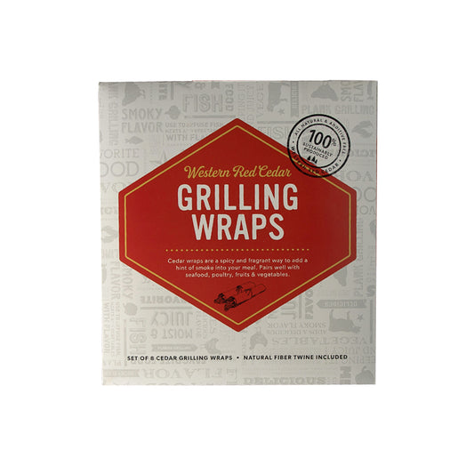 Cedar 7.25x8" Grilling Wraps: 8 Pack
